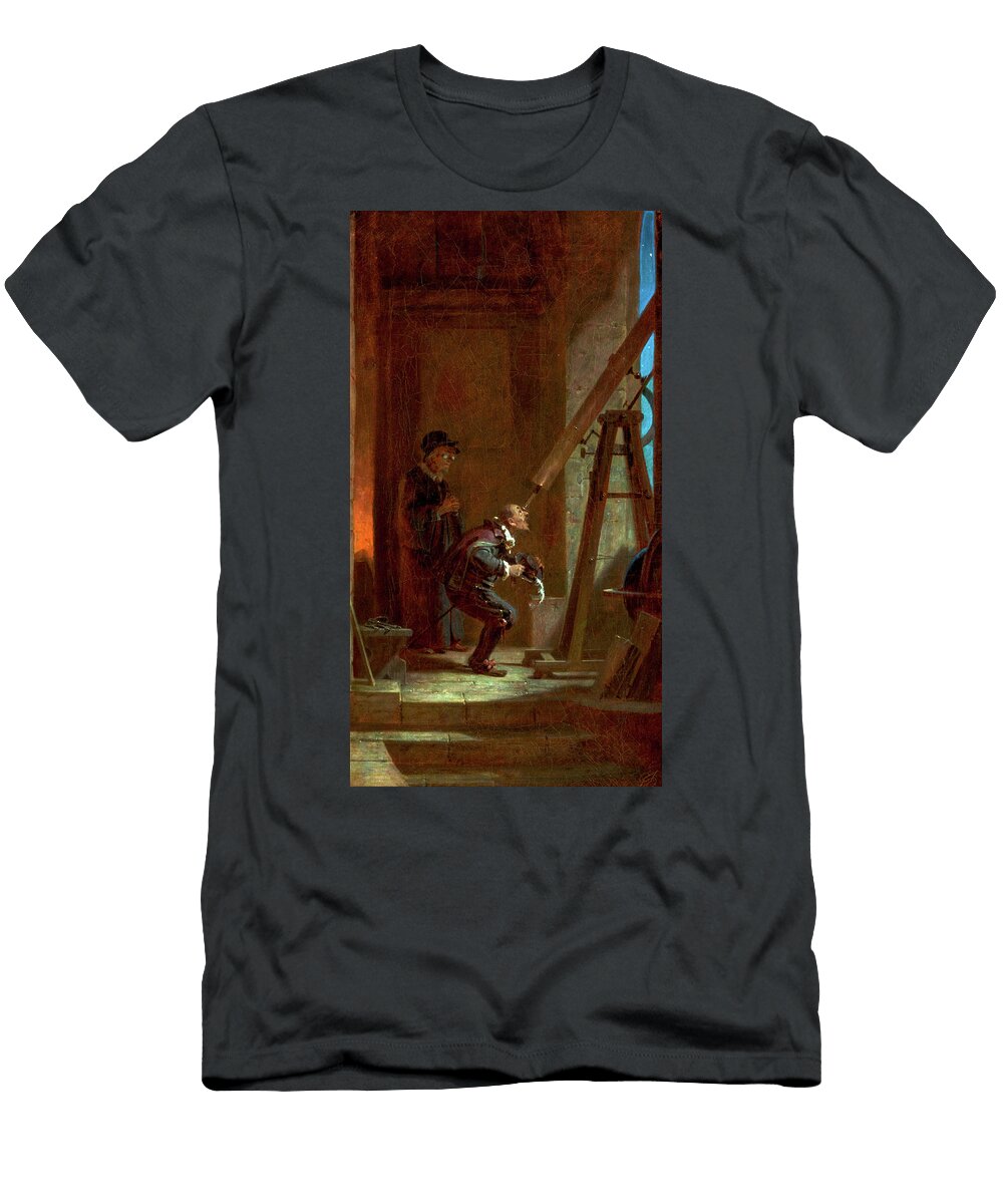 The Astronomer Stargazer 1860 Carl Spitzweg T-Shirt