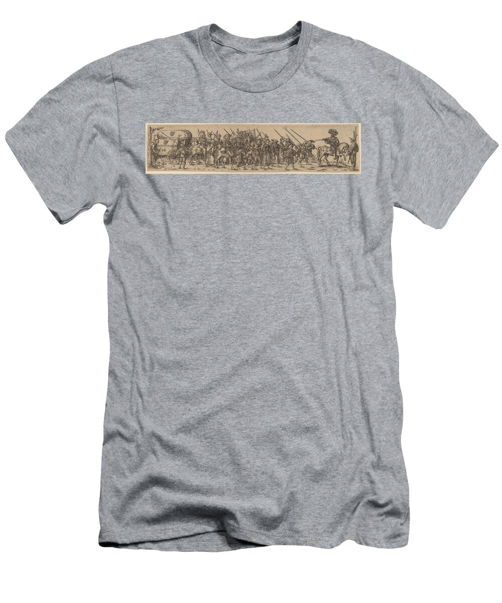 The Baggage Train with the Sergeant Major Jan Theodor De Bry After Sebald Beham T-Shirt
