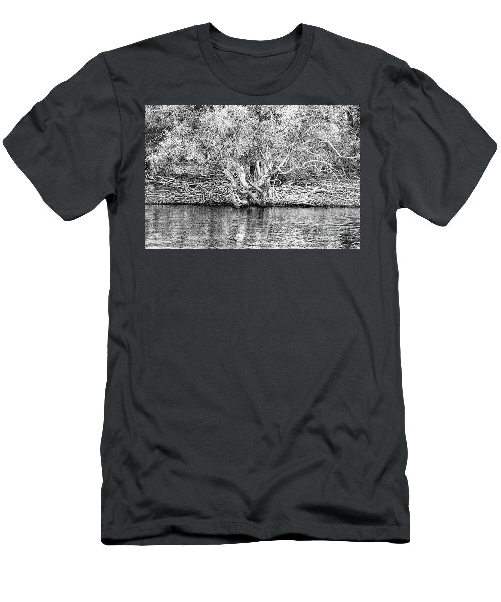 The Banks of the Chobe River Bw Scott Pellegrin T-Shirt