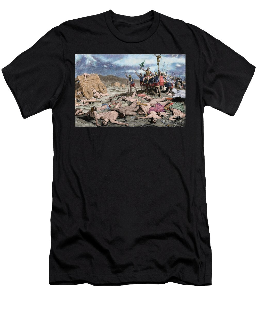 The Battle of Aquae Sextiae 102 Bc Unknown Artist T-Shirt