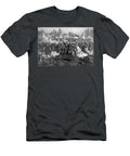 The Battle of Cedar Creek Oct 19th 1864 Pub By Kurz Allison Chicago 1890 Engraving Bw Photo American School T-Shirt