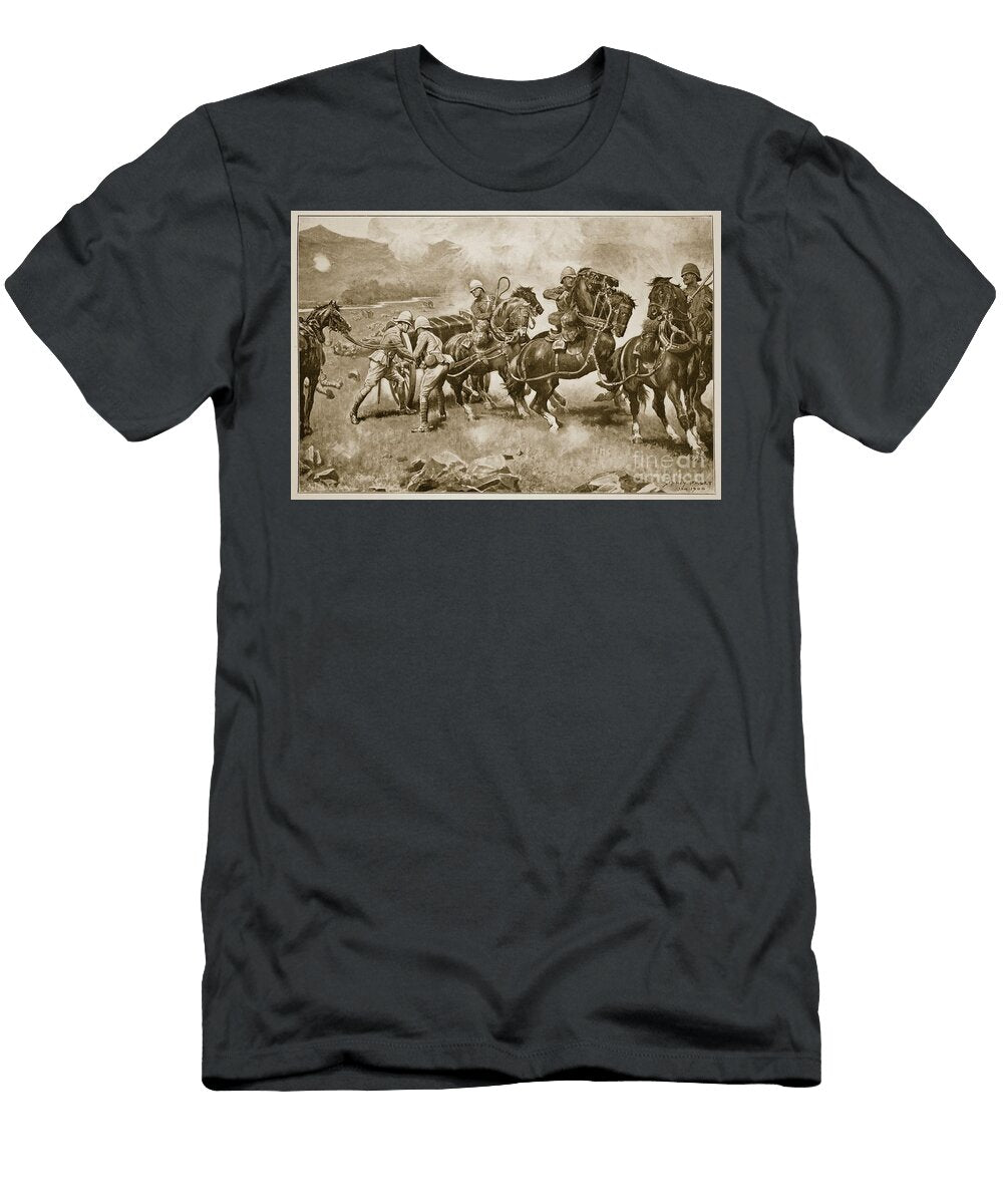 The Battle of Colenso the Last Desperate Attempt to Save the Guns of the 14th and 66th Batteries 1900 Sidney Paget T-Shirt