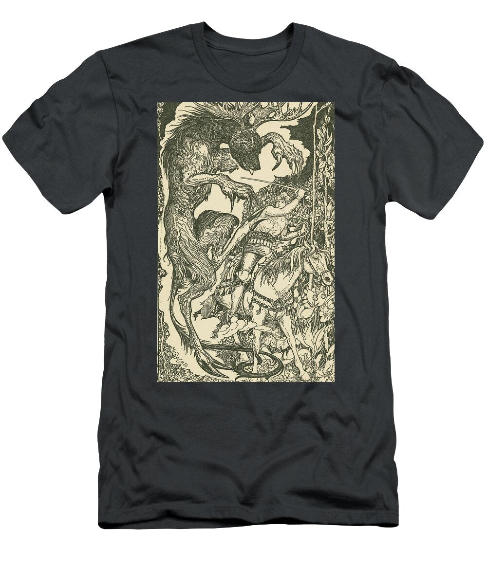 The Battle with the Welwa in the Copper Wood Henry Justice Ford English T-Shirt