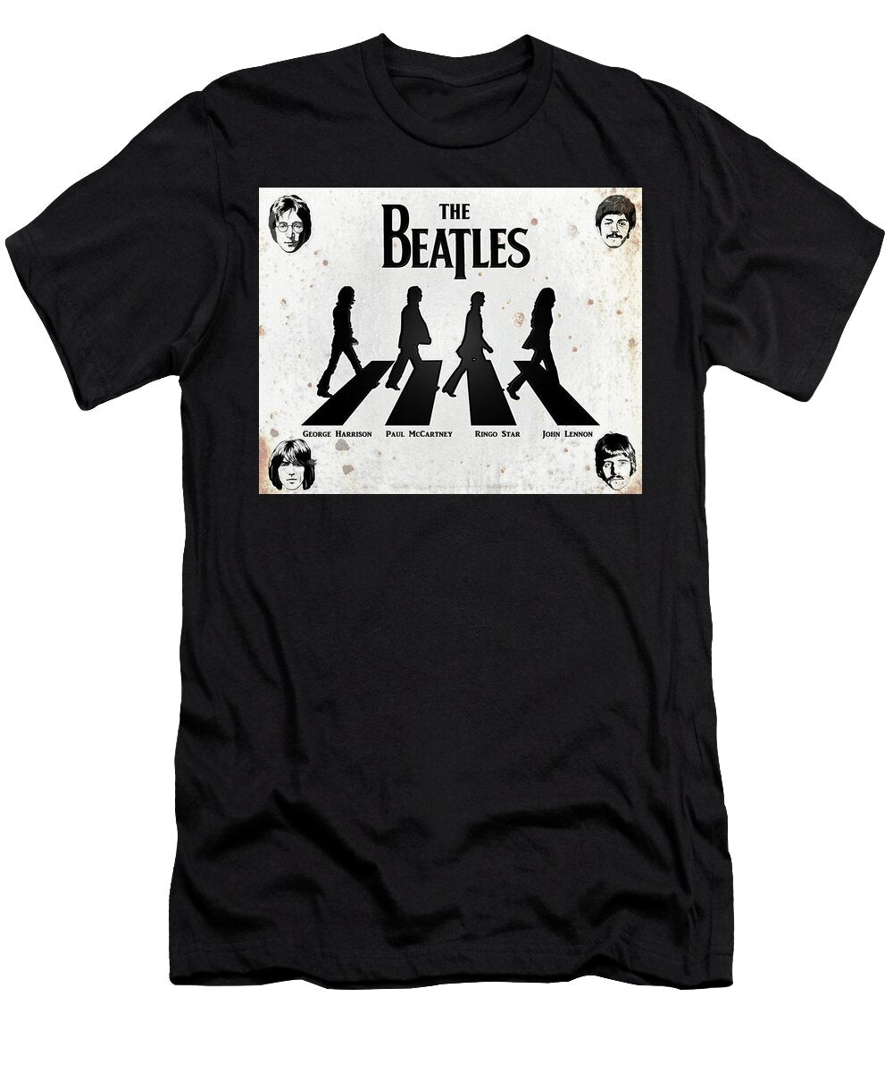 The Beatles Abbey Road Silhouette Kevin Walker and Pixel Reverie T-Shirt
