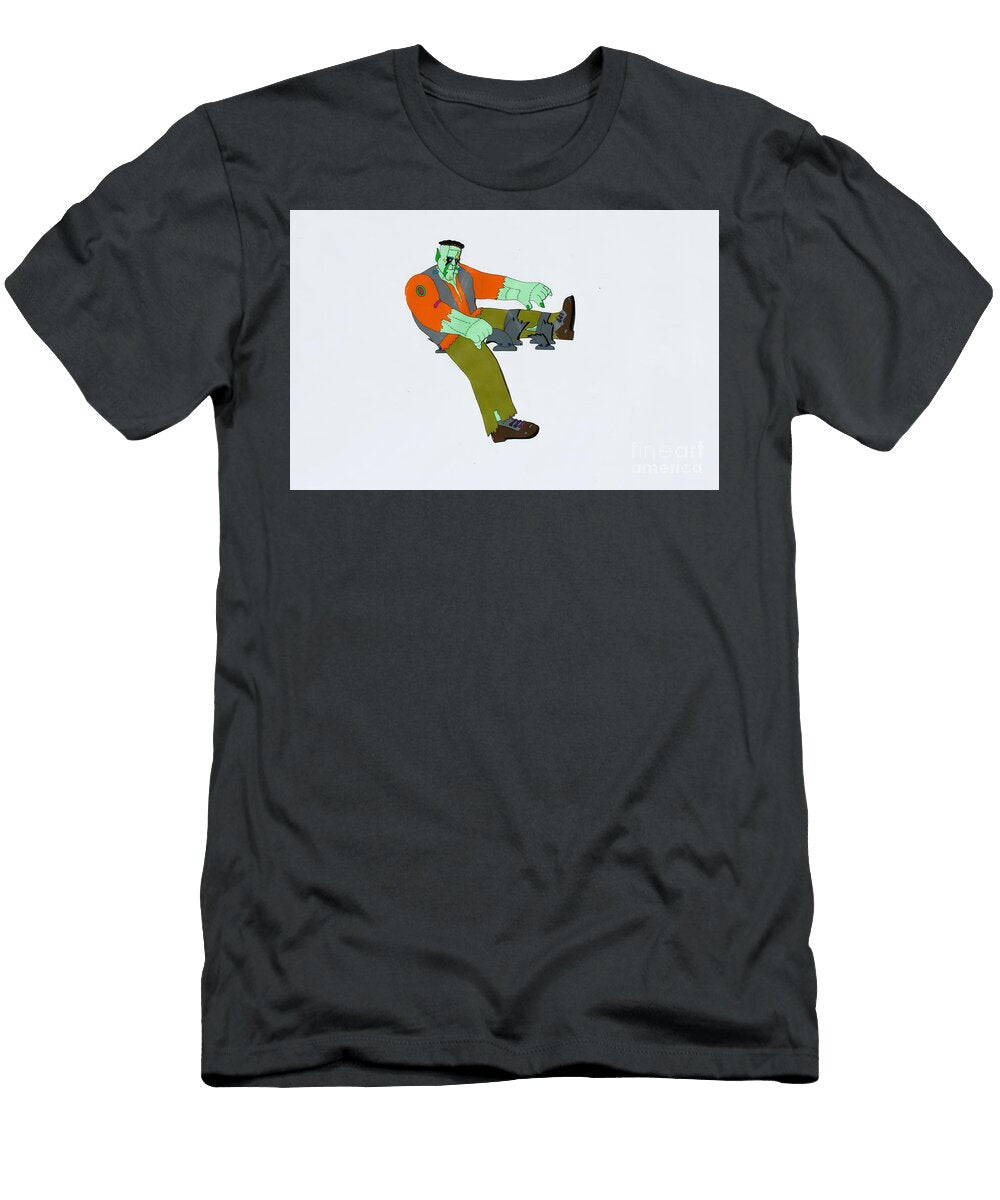 The Beatles an Original Animation Cel of John Lennon As Frankenstein From Yellow Submarine Antonios Valamontes T-Shirt