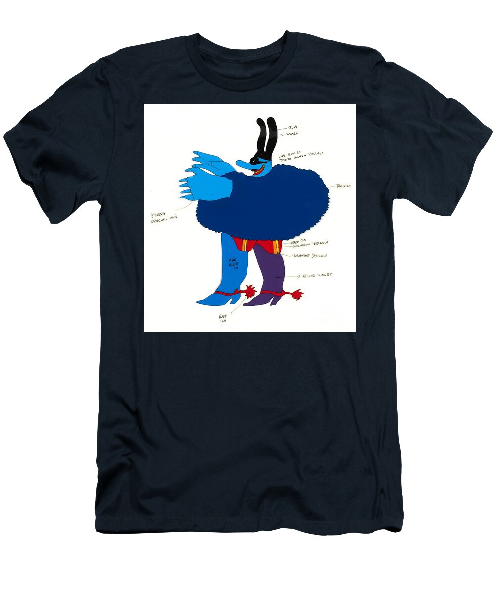 The Beatles an Original Animation Master Cel of a Blue Meanie From Yellow Submarine Antonios Valamontes T-Shirt