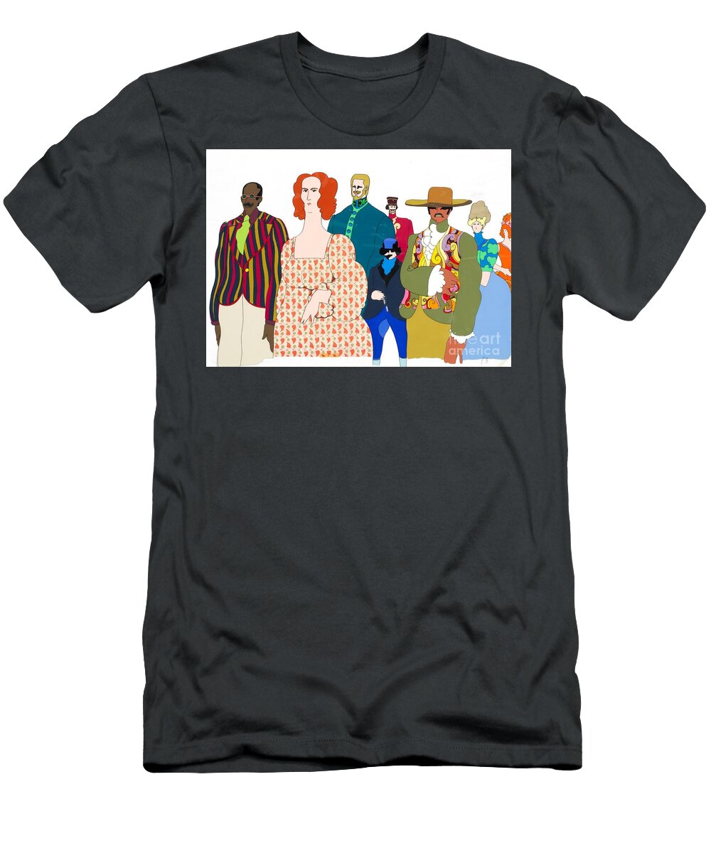 The Beatles an Original Production Animation Cel of Pepperlanders Antonios Valamontes T-Shirt