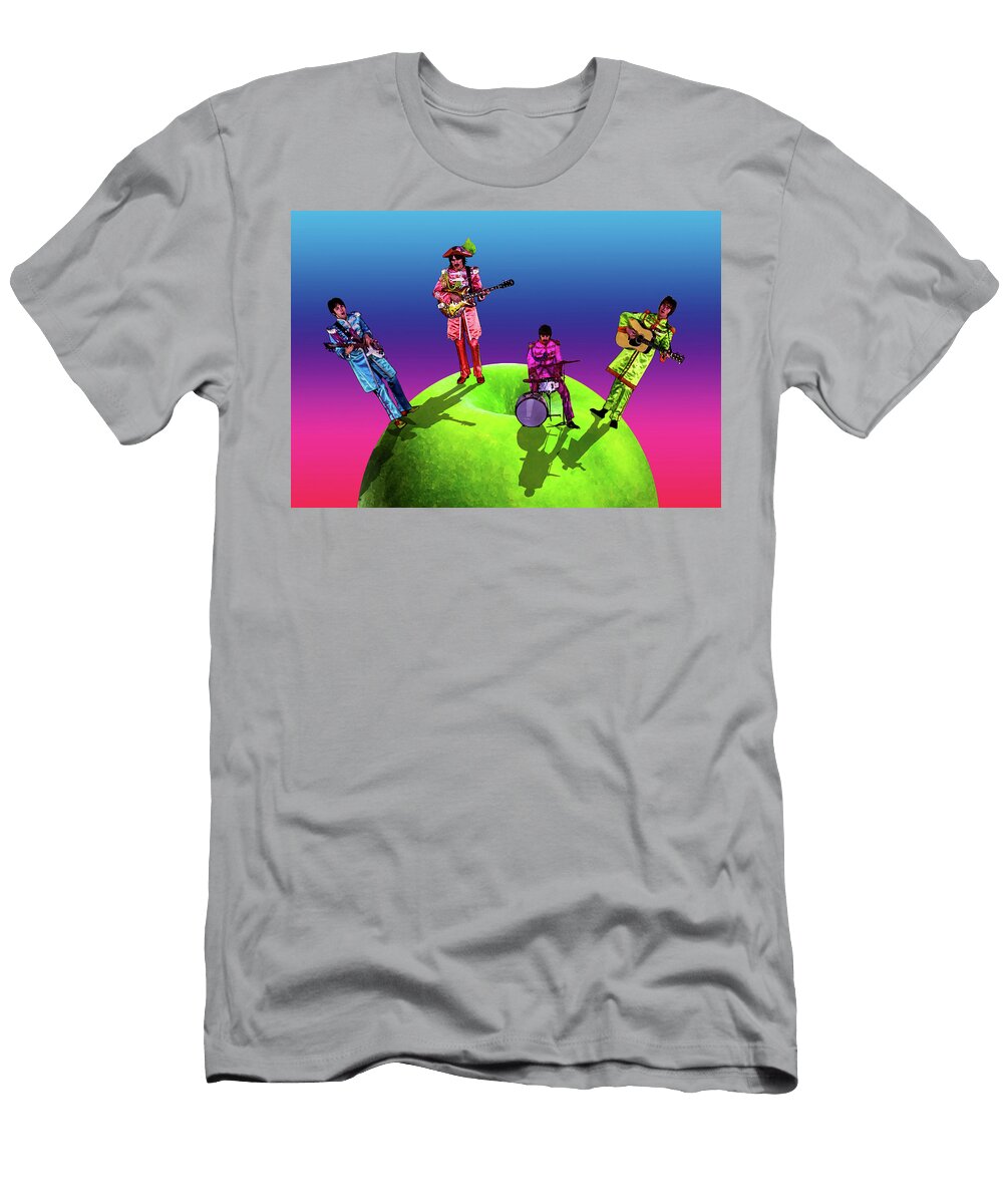 The Beatles Apple Art Print Stephen Humphries T-Shirt