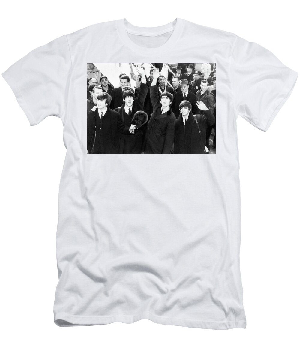 The Beatles Arrive At Airport Esoterica Art Agency T-Shirt
