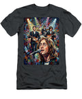 The Beatles in Concert Abstract Portrait Art of Music Icons Iconic Musicians Legend Paint Sampadart Gallery T-Shirt