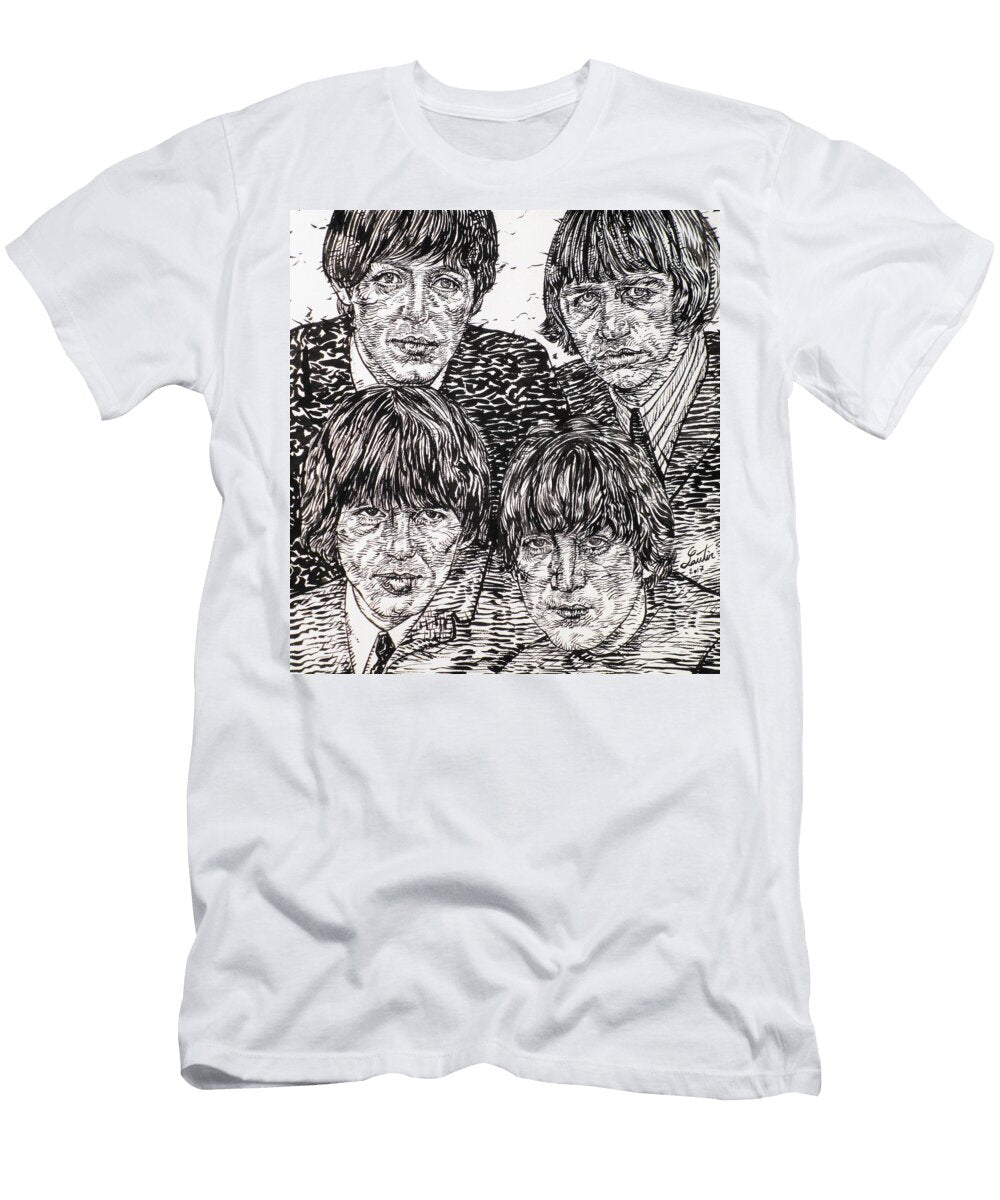 The Beatles Ink Portrait Fabrizio Cassetta T-Shirt