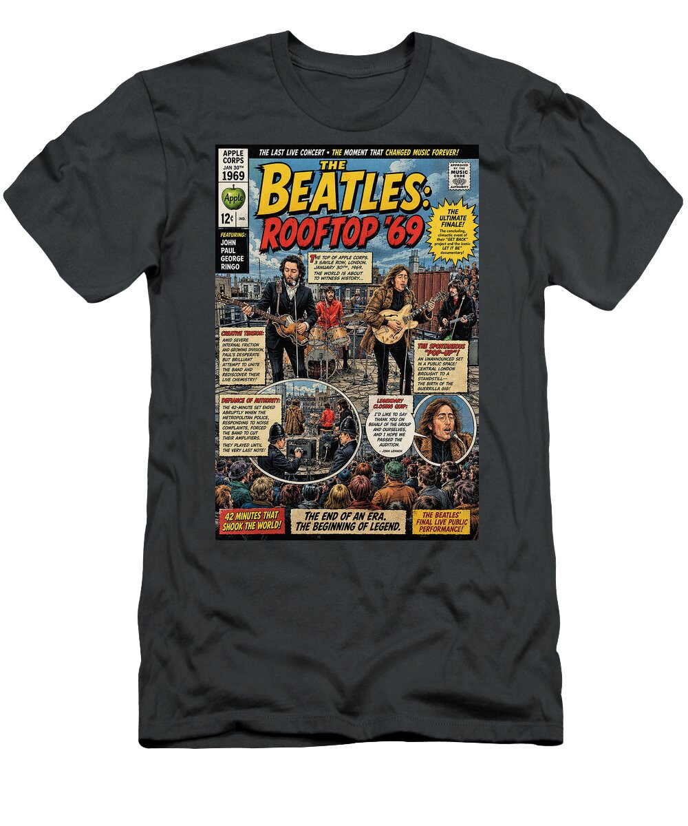 The Beatles Rooftop Concert 1969 Mal Bray T-Shirt
