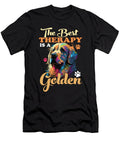 The Best Therapy Is a Golden Retriever Dog Mom Dad Goldie Maximus Designs T-Shirt