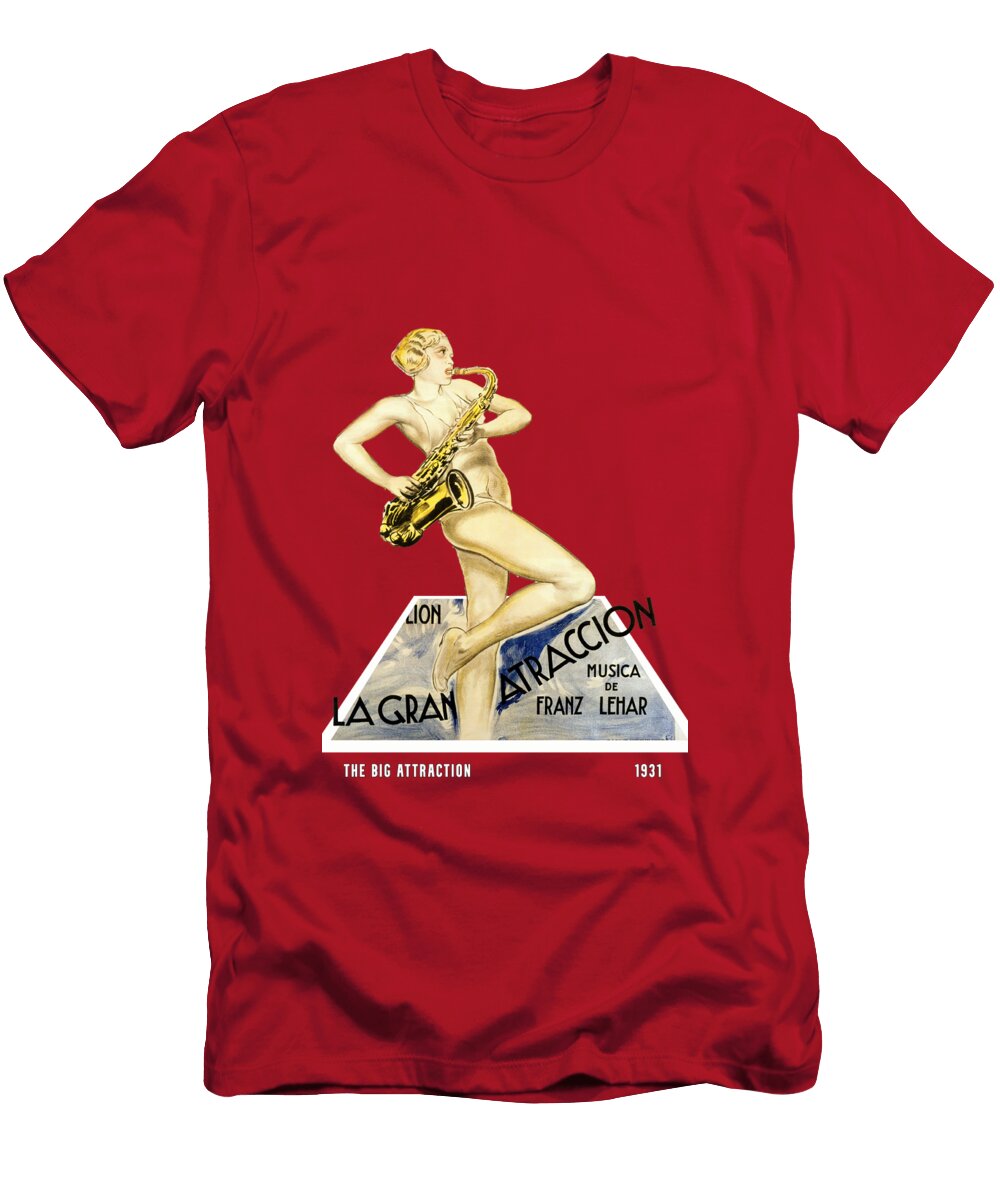 The Big Attaction 1931 3d Movie Poster Stars on Art T-Shirt