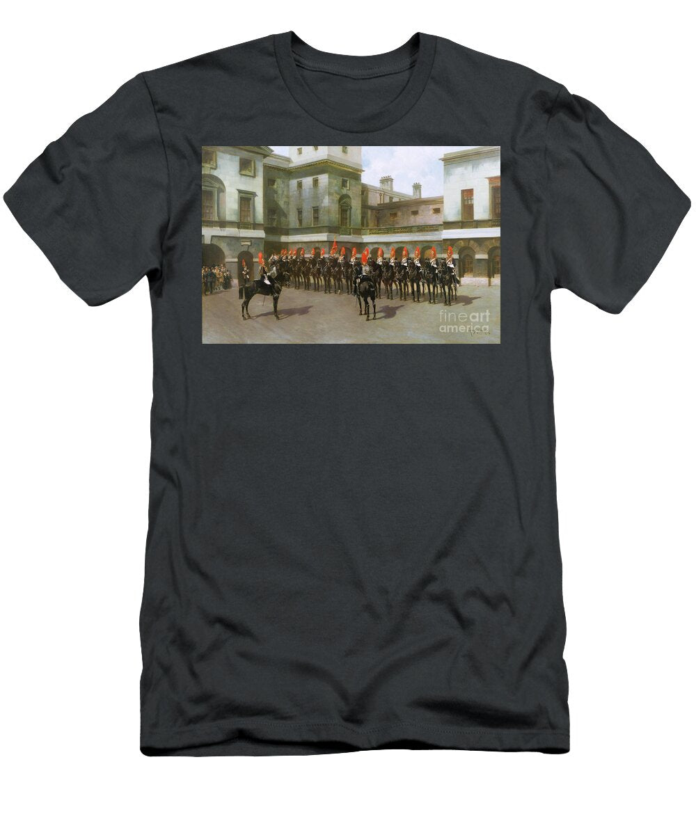 The Blues and Royals Guard Mounting Parade Whitehall Charles Edouard Armand Dumaresq T-Shirt