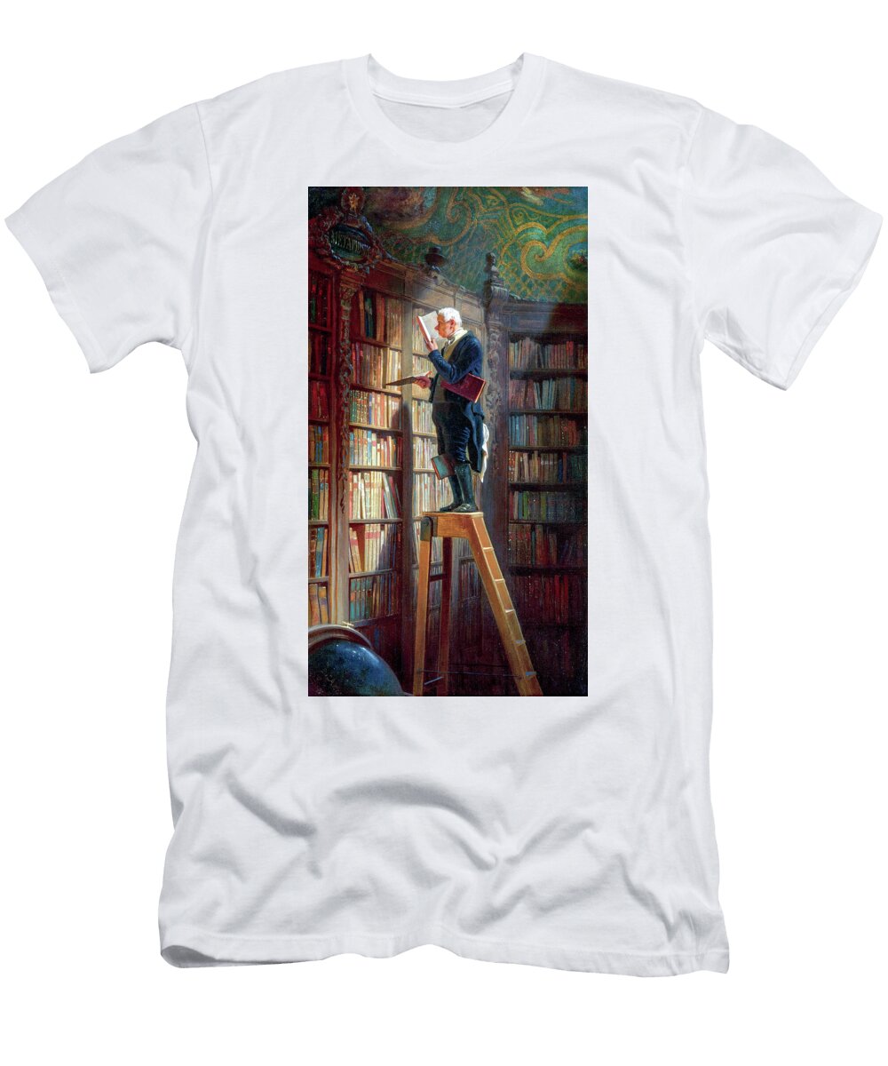 The Bookworm By Carl Spitzweg 1851 Carl Spitzweg T-Shirt