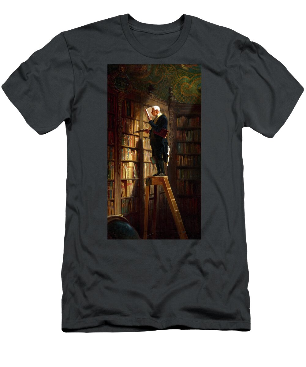 The Bookworm Librarian Carl Spitzweg T-Shirt