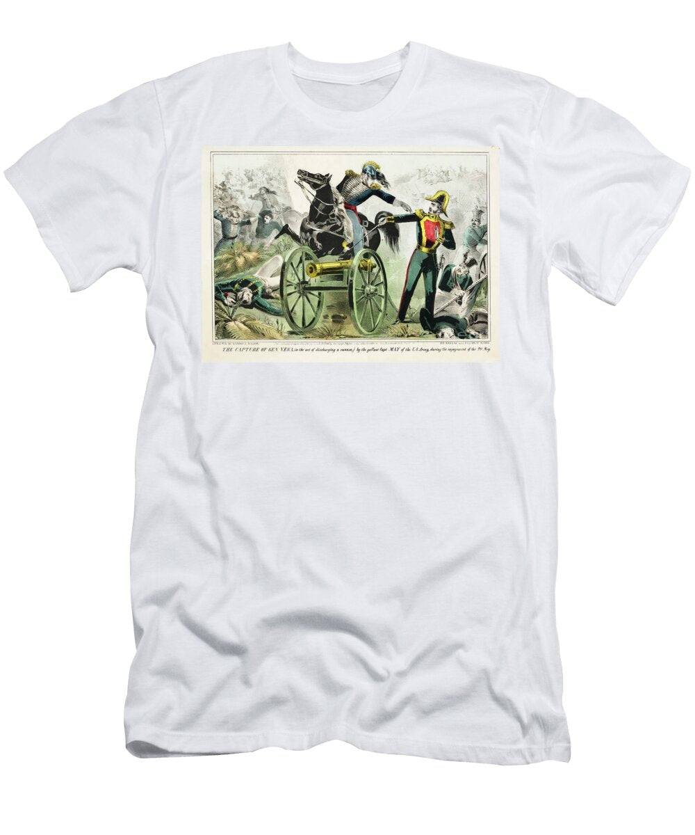 The Capture of General Vega By the Gallant Capt May of the US Army During the Engagement of the 9th of May 1846 American School T-Shirt