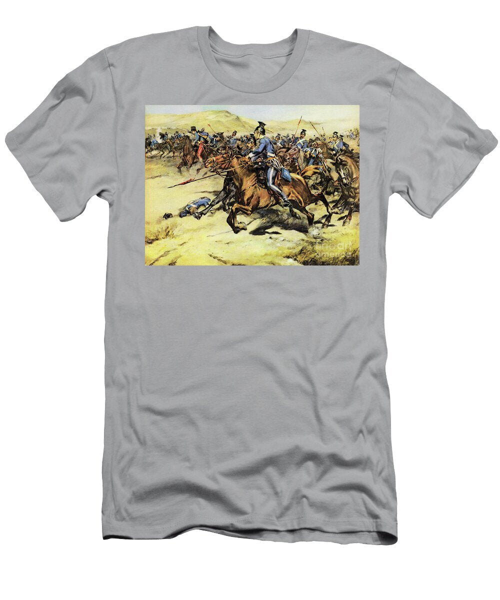 The Charge of the Light Brigade Color Litho Neville Dear T-Shirt