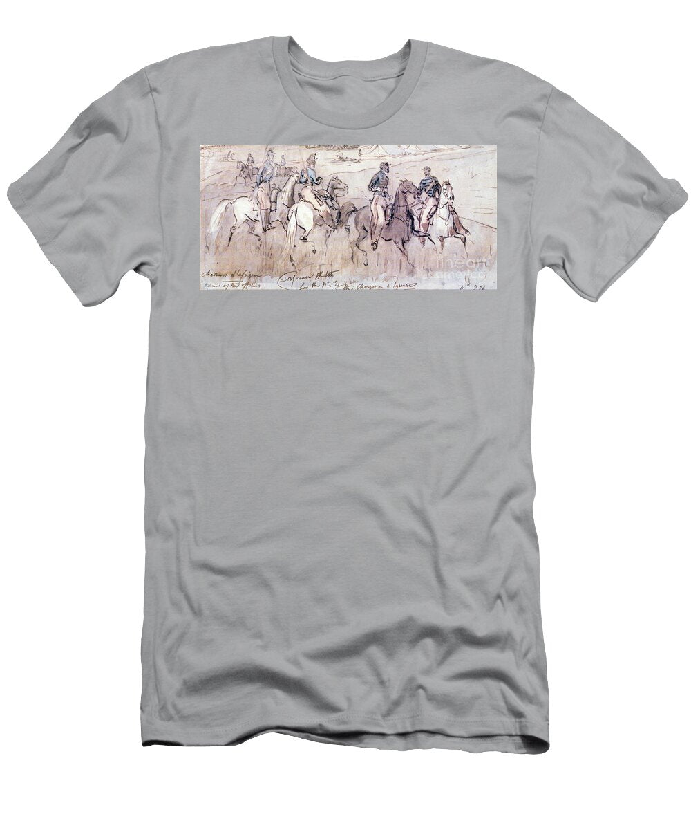 The Chasseurs Dafrique During the Crimean War of 1854 Constantin Guys T-Shirt