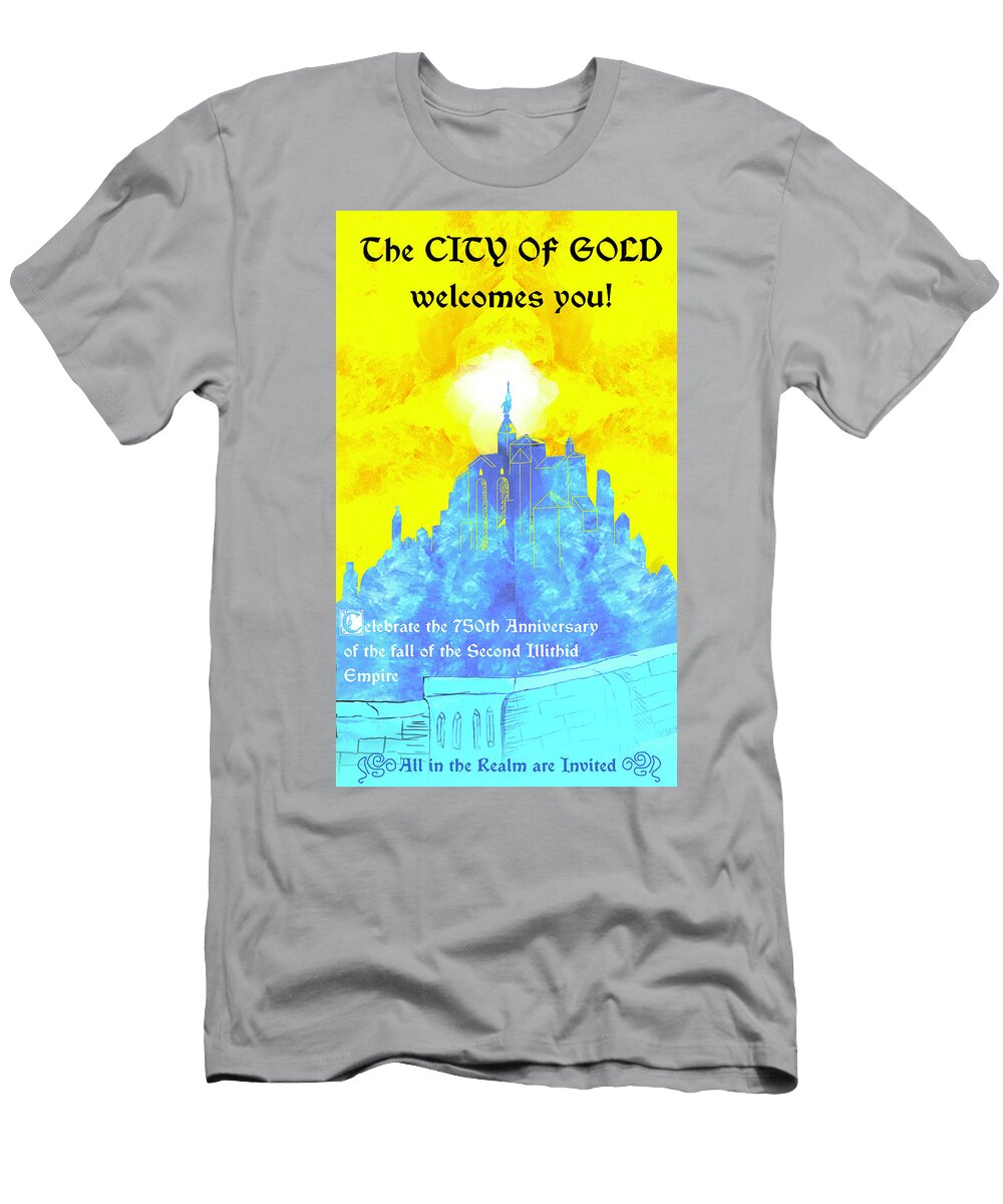 The City of Gold Dungeons and Dragons Anniversary One Shot in the Fallen Illithid Empire New Jersey College Scholarship Fund T-Shirt