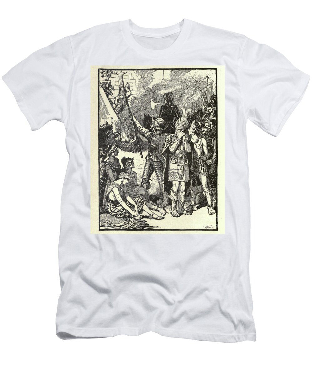 The Conquest of Montezumas Empire G1 Historic Illustrations T-Shirt