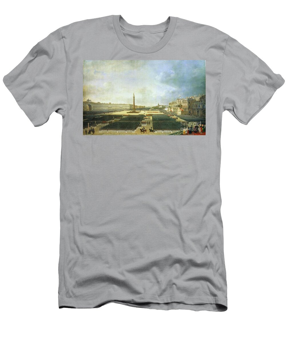The Consecration of the Alexander Column in St Petersburg on August 30th 1834 Adolphe Ladurner T-Shirt
