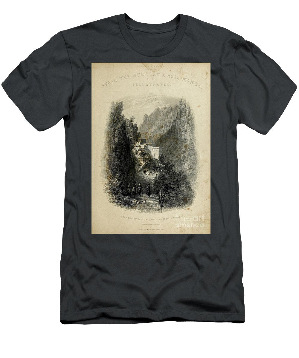 The Convent of St Antonio Lebanon T1 Historic Illustrations T-Shirt