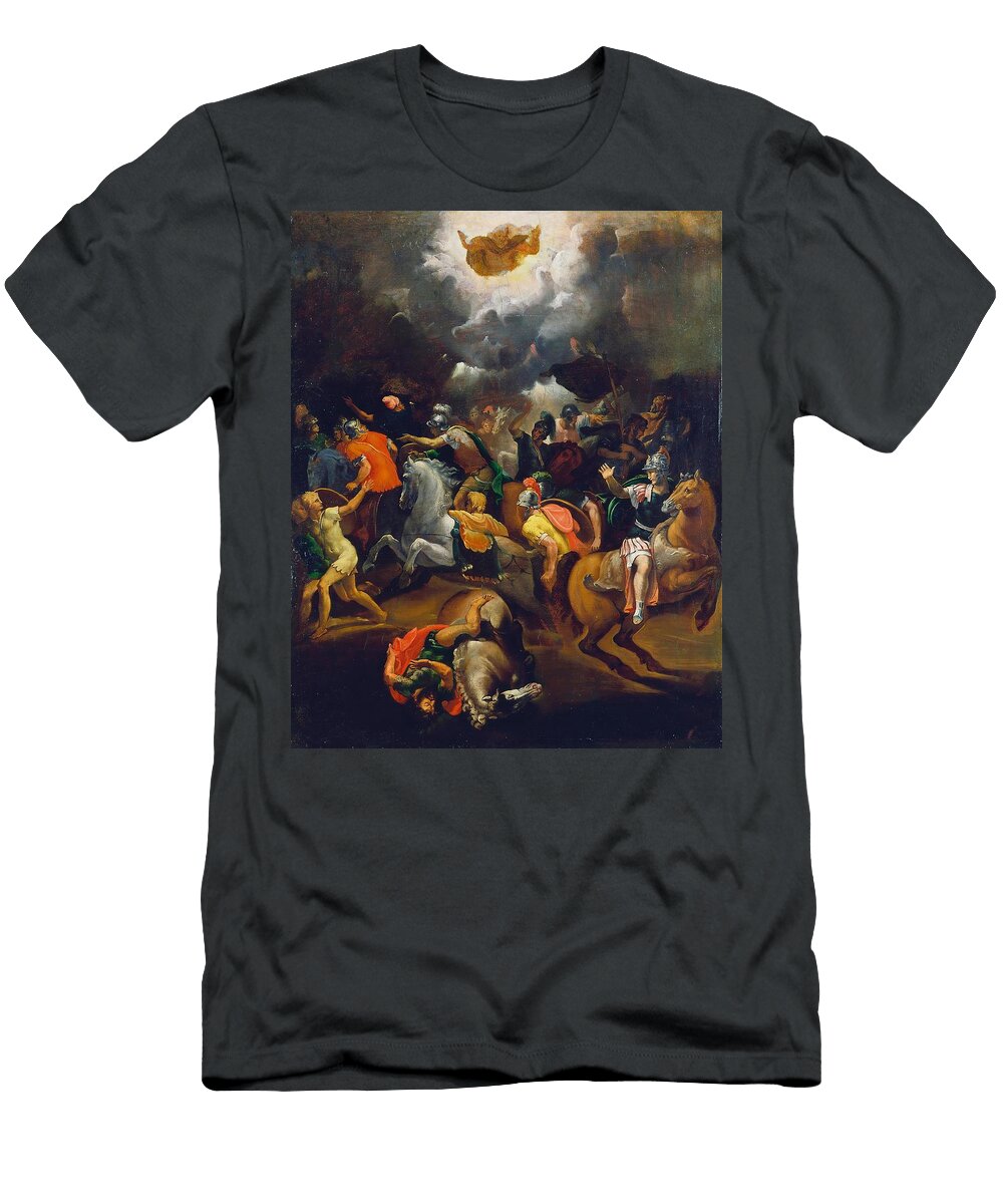 The Conversion of Saul C Art School of Raphael Italian T-Shirt