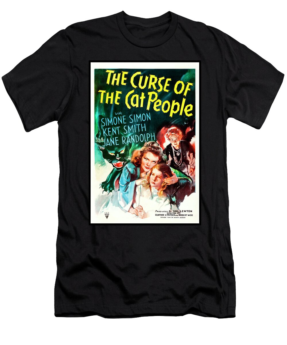 The Curse of the Cat People Retro Vintage Horror Movie 1943 Carol Japp T-Shirt