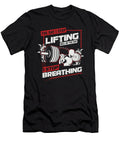The Day I Stop Lifting Weightlifting Barbell Bodybuilding Workout Gym Gift Thomas Larch T-Shirt