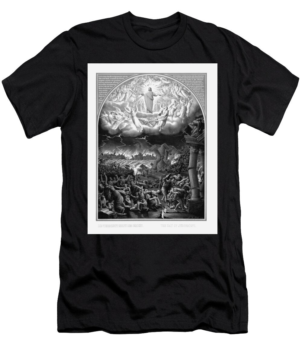 The Day of Judgement Christian Lithograph 1888 War Is Hell Store T-Shirt