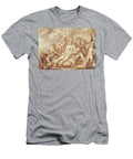 The Death of Marquis De Montcalm De Saint Veran 1712 59 Pen and Ink Wash with Bodycolor on Paper Jean Antoine Watteau T-Shirt