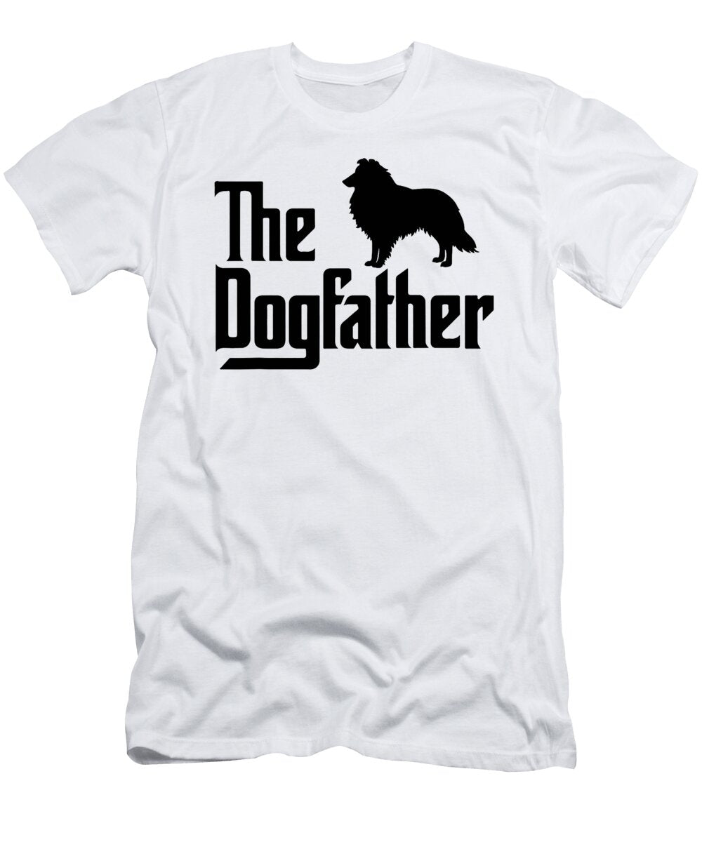 The Dog Father Shetland Sheepdog Lover Dad Dog Studi Alex T-Shirt