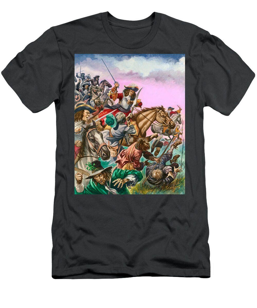 The Duke of Monmouth At the Battle of Sedgemoor Peter Jackson T-Shirt