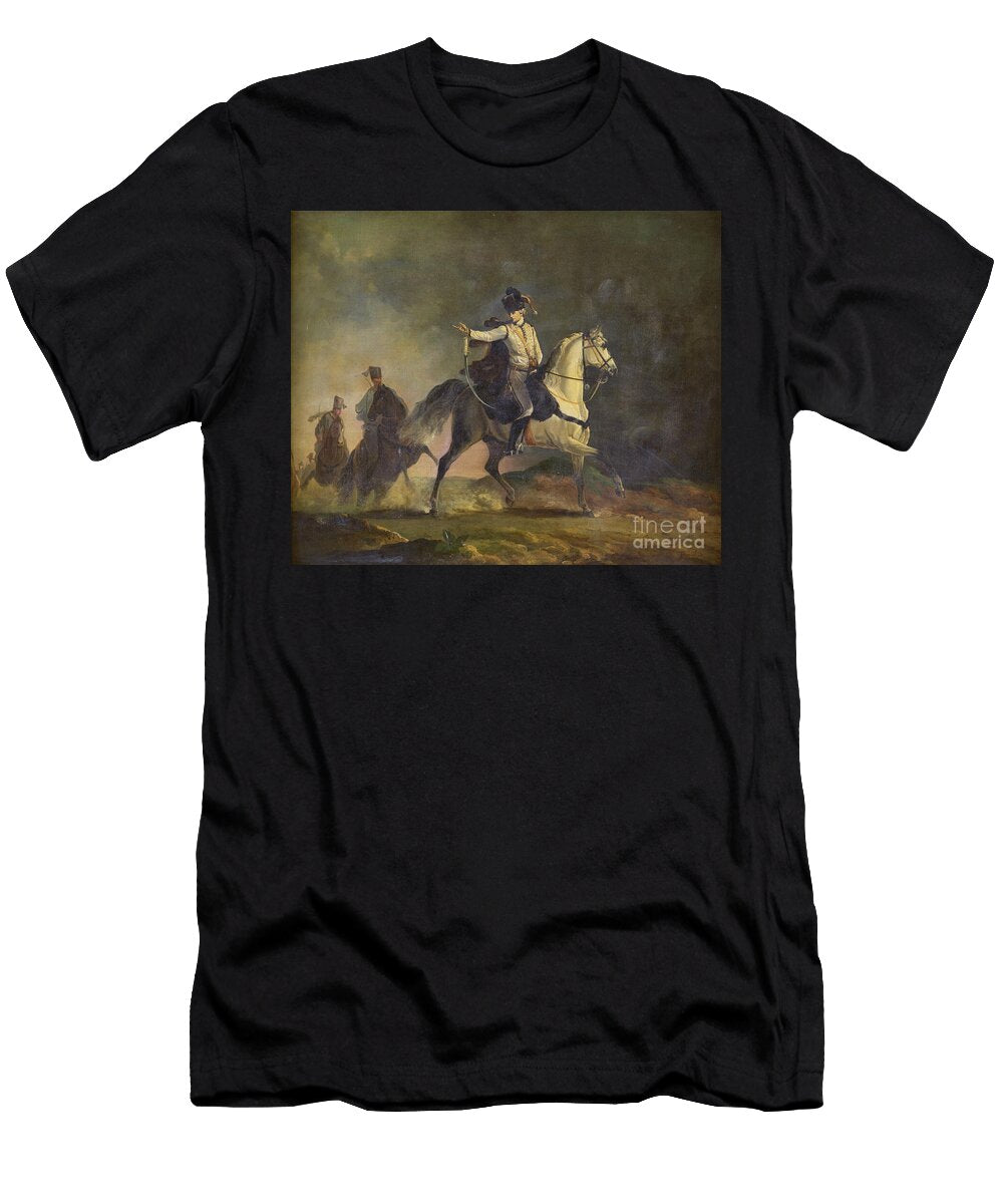 The Earl of Ancram Mounted on a Charger C 1773 Richard Cosway T-Shirt
