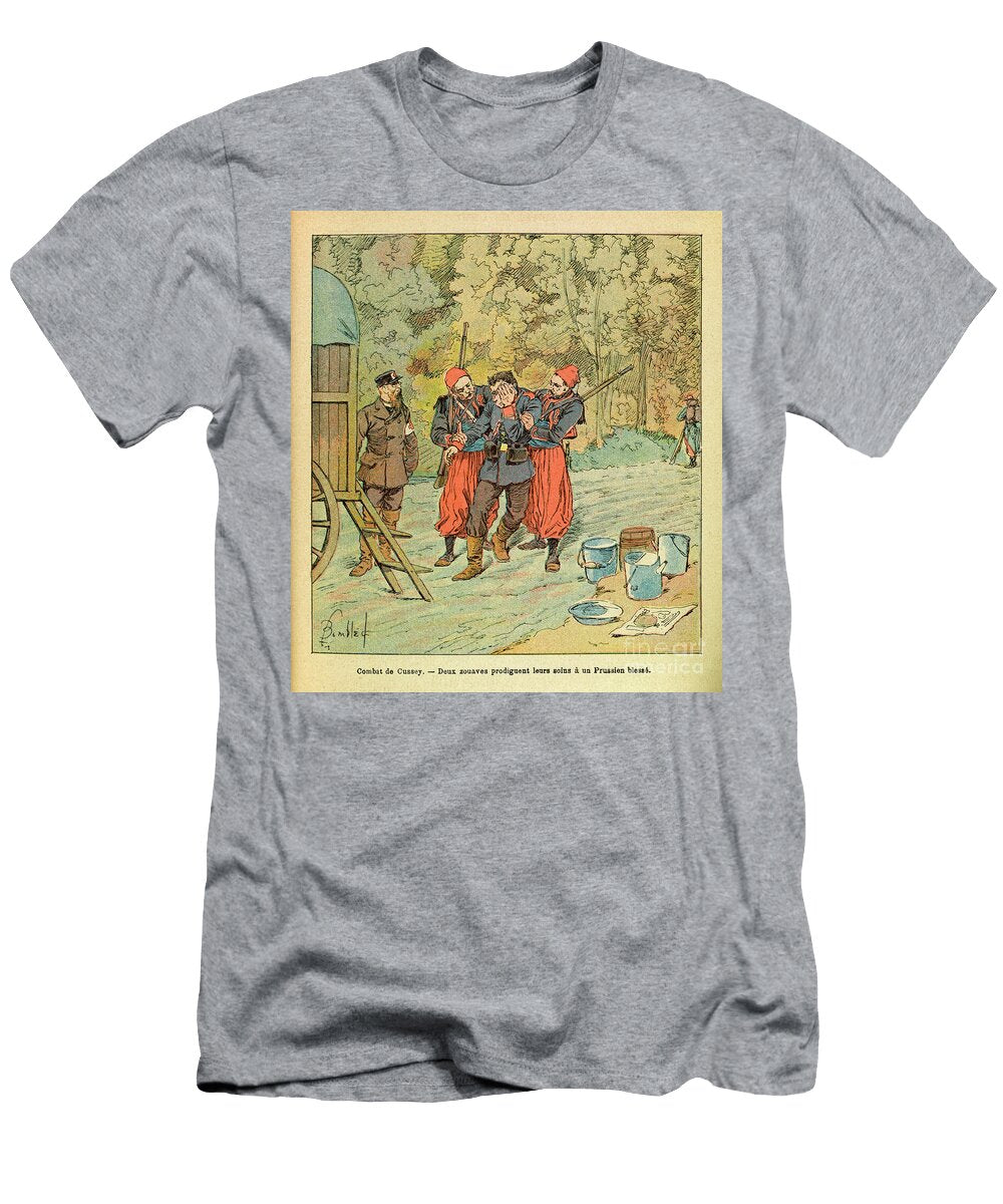 The Eastern Armee of Eugene Sergeant Dit Grenest Battle of Cussey October 1870 Engraving Louis Charles Bombled T-Shirt