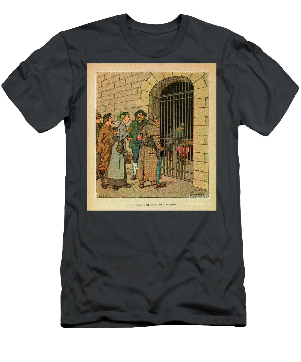 The Eastern Armee of Eugene Sergeant Dit Grenest Captain Huot Imprisoned in Neuchatel Engraving Louis Charles Bombled T-Shirt