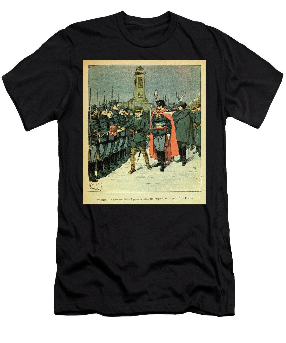 The Eastern Armee of Eugene Sergeant in Besancon General Rolland Reviews the Avengers Company Engraving Louis Charles Bombled T-Shirt