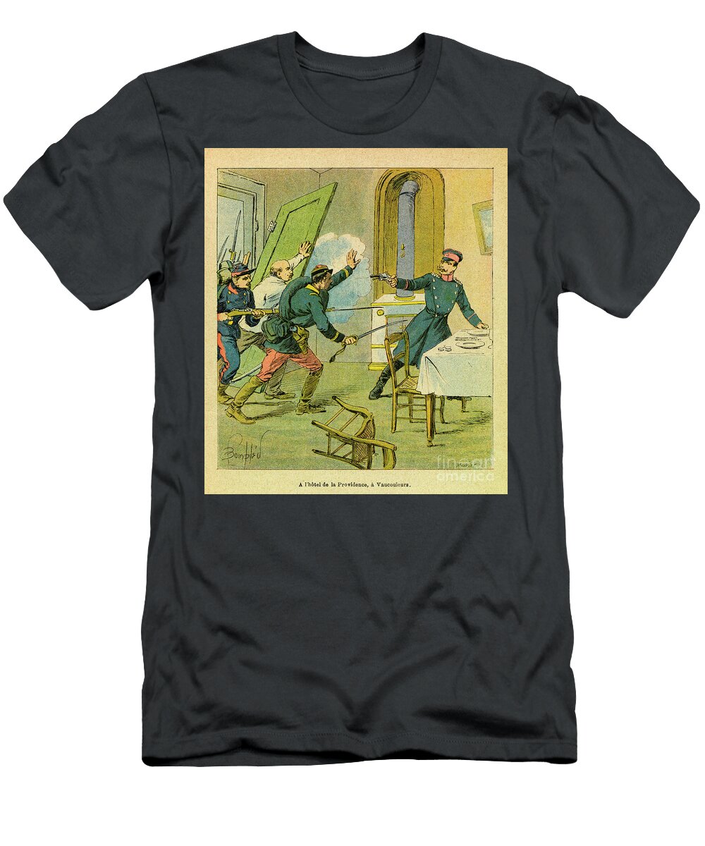 The Eastern Armee of Eugene Sergeant Known As Grenest a Prussian Officer Taken Prisoner Engraving Louis Charles Bombled T-Shirt
