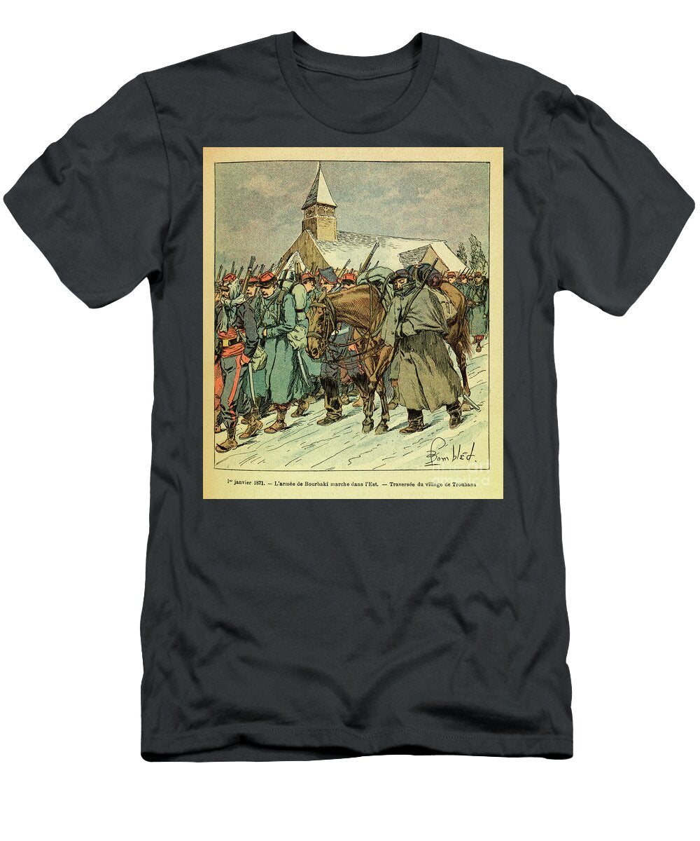 The Eastern Armee of Eugene Sergeant Known As Grenest on January 1871 Engraving Louis Charles Bombled T-Shirt