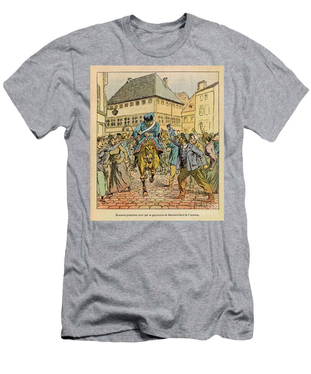 The Eastern Armee of Eugene Sergeant Known As Grenest Prussian Avant Garde Huee 1870 Engraving Louis Charles Bombled T-Shirt