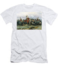 The Exploit of the Mounted Regiment in the Battle of Austerlitz 1884 Oil on Canvas Bogdan Willewalde T-Shirt