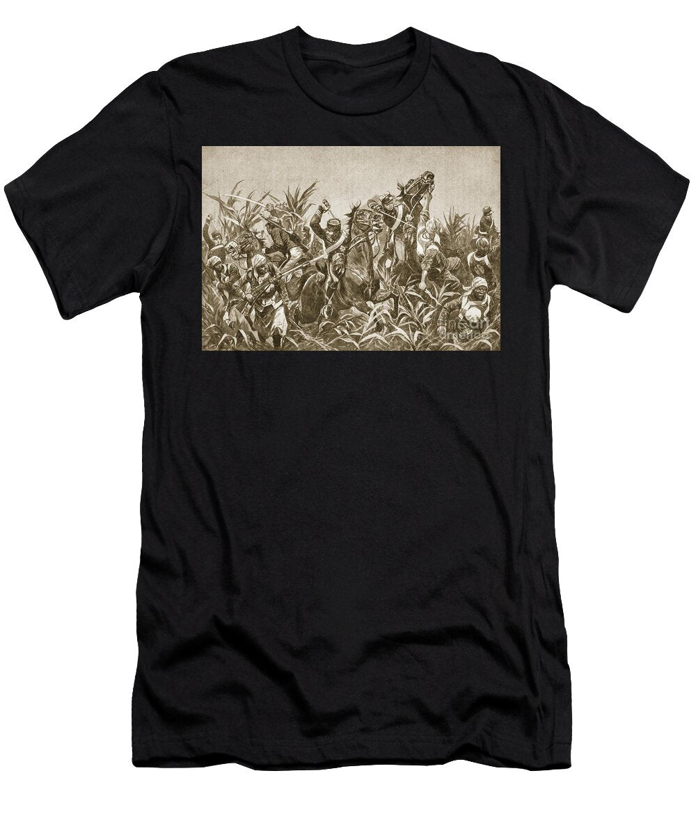 The Fighting Round Tientsin Charge of the Japanese Cavalry Richard Caton Woodville T-Shirt