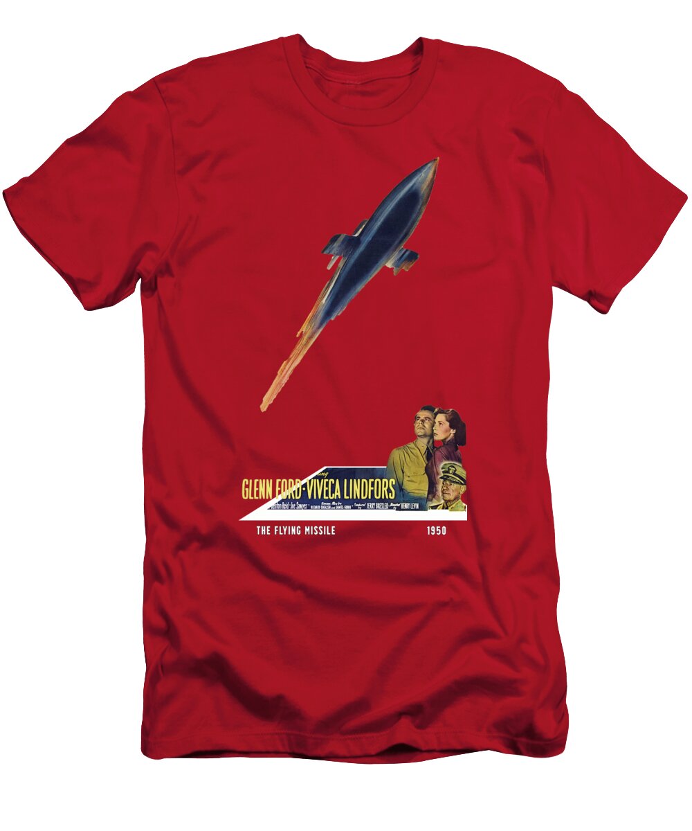 The Flying Missile 1950 3d Movie Poster Stars on Art T-Shirt