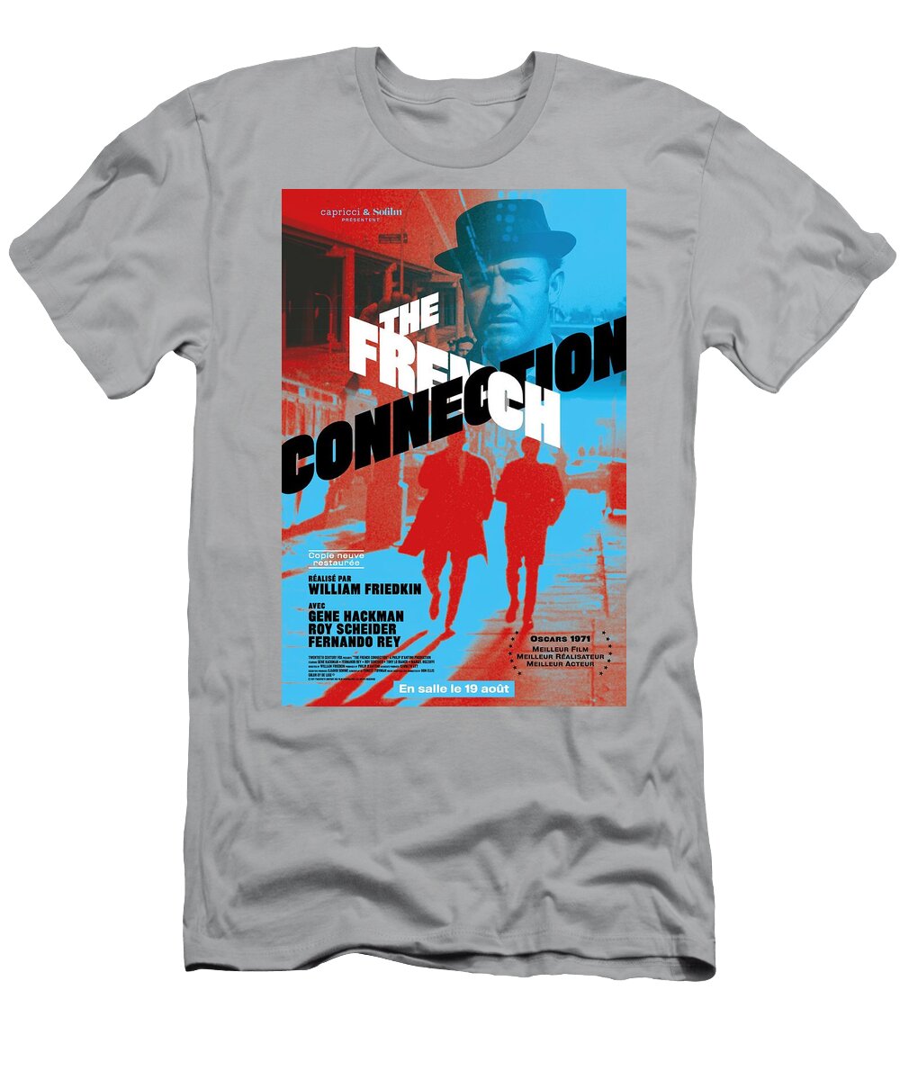 The French Connection with Gene Hackman 1971 Stars on Art T-Shirt