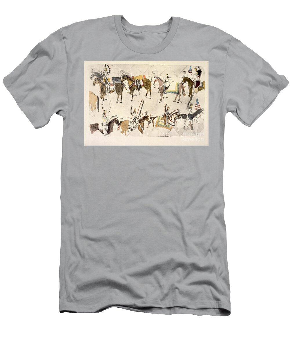 The Give Away Celebration Ink on Paper Amos Bad Heart Buffalo T-Shirt
