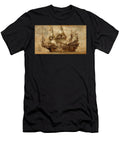 The Golden Hind 1577 Illustration Kevin Walker and Pixel Reverie T-Shirt