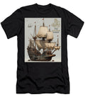 The Golden Hinde Ship Kevin Walker and Pixel Reverie T-Shirt
