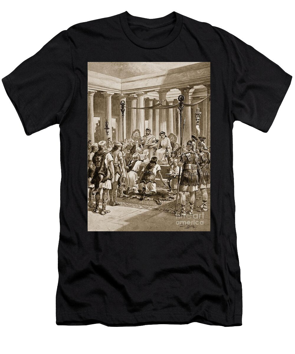 The Groans of the Britons Illustration From the History of the Nation Henry a Payne T-Shirt